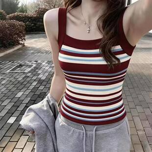 无袖 清仓捡漏 2026高档吊带背心女夏季 打底新款 百搭上衣 吊带修身