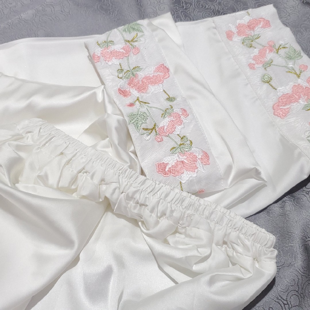 中裤汉服练功绣花清女装量身定做