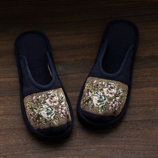 女士布拖鞋民族风布拖鞋休闲百搭平底布拖鞋四季拖鞋包头拖鞋女款