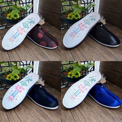 男寿鞋老北京布鞋千层底莲花布底鞋丧葬冲喜老人中式装老鞋男棉鞋