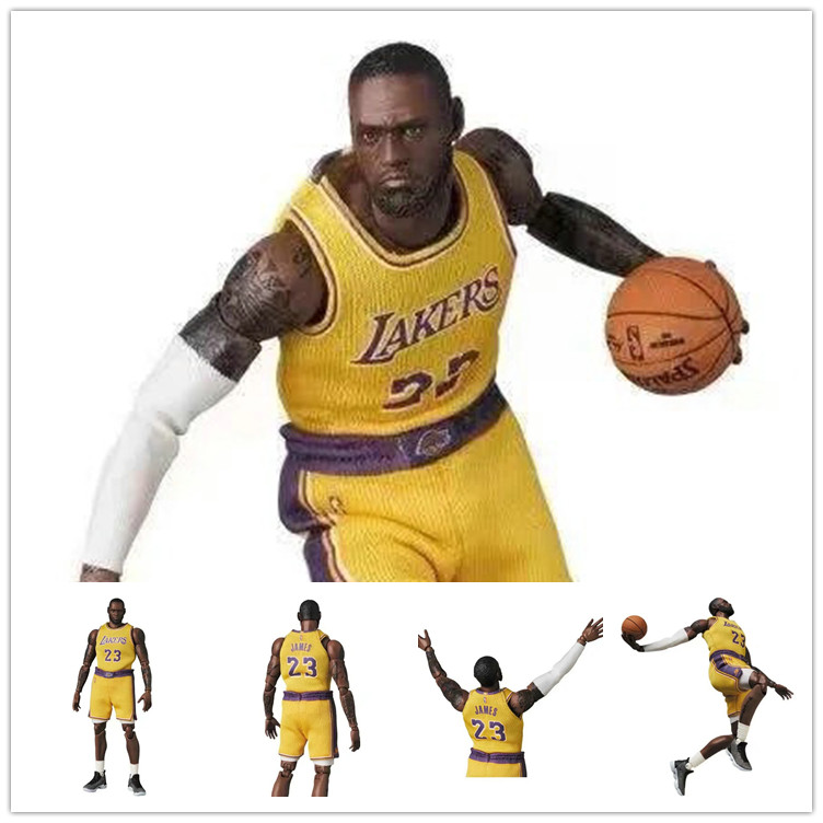 篮球明星系列michael jordan maf127#湖人詹姆斯关节可动人偶手办