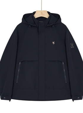 保罗彼得 专柜同款 男士新款简约运动纯色户外休闲夹克REEC83240