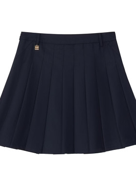 保罗·彼得 专柜同款 女士舒适时尚百搭学院风百褶裙DSFAQ00061