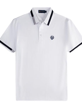 保罗彼得 专柜同款男士3D印花休闲半袖翻领T恤POLO衫 NACB96031