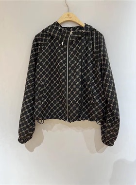 保罗彼得 专柜同款 女子宽松外套连帽拉链休闲上衣 DSDA72870