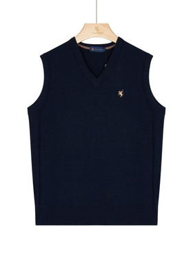 保罗彼得 专柜同款 男士秋季基础简约百搭日常针织背心MMCC39850