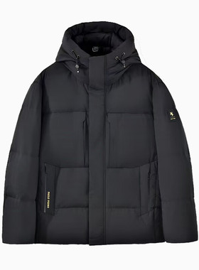 保罗彼得 专柜同款 冬装 男子连帽短款外套加厚羽绒服RTDD75870