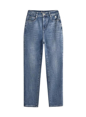 保罗彼得 专柜同款女子加厚水洗休闲牛仔裤紧身小脚裤 LKCC18970