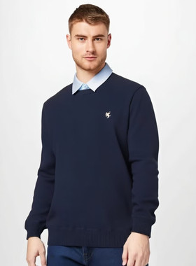 保罗彼得 保罗彼得 男子休闲舒适商务假两件针织衫 MMCD34570