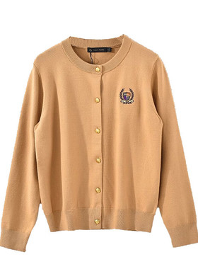 保罗彼得 秋季女子时尚舒适休闲长袖针织衫轻薄开衫MFDC34671