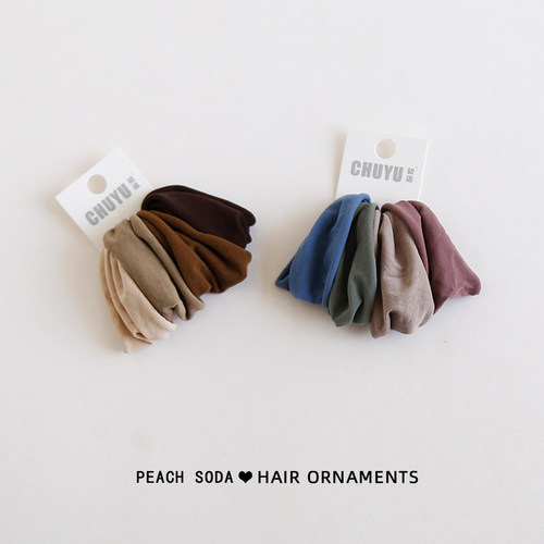 温柔奶咖~宽边发圈毛巾圈无接缝