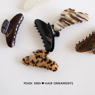 夹子女头饰发卡 鲨鱼夹发夹后脑勺发抓2025新款 高级醋酸韩式 抓夹