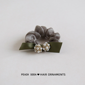 早春新款 网红高级感女气质珍珠发圈大肠圈扎头皮筋发绳韩国发饰