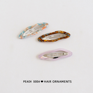 云朵醋酸BB夹碎发夹刘海发夹女前额高级感侧边夹气质百搭头饰韩国