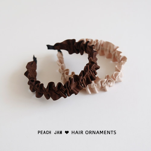 丹麦女孩~森系褶皱简约发箍发卡