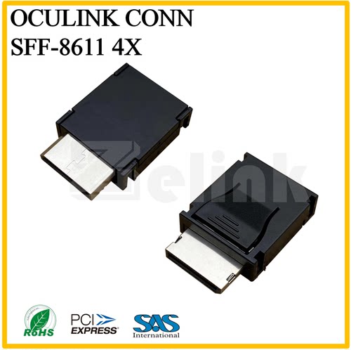 SFF-8611 4X Oculink4X Pcie高速服务器连接器笔电升级