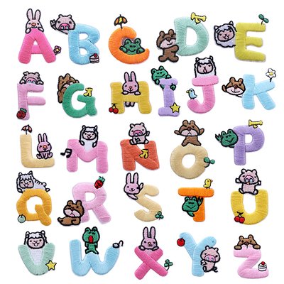 字母刺绣贴毛衣补丁贴布贴