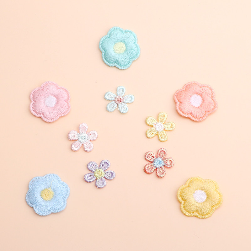 小号手缝花朵衣服裤子补丁贴