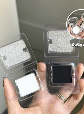 DRAMO抓猫单色眼影哑光提亮持久上色截断白色/黑色试色WT00/WT01