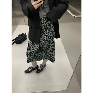 无配件 MAKE 豹纹WEKNOW设计师质感品牌半身裙 TIME Q1939WK MORE