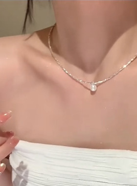 碎银子珍珠项链女高级感轻奢小众