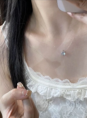 明星同款人鱼之泪项链女款