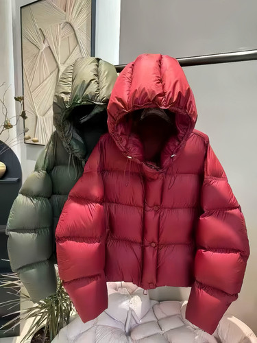 欧货设计南瓜帽泡芙90白鹅绒女25秋冬加厚保暖超轻面包羽绒服短款