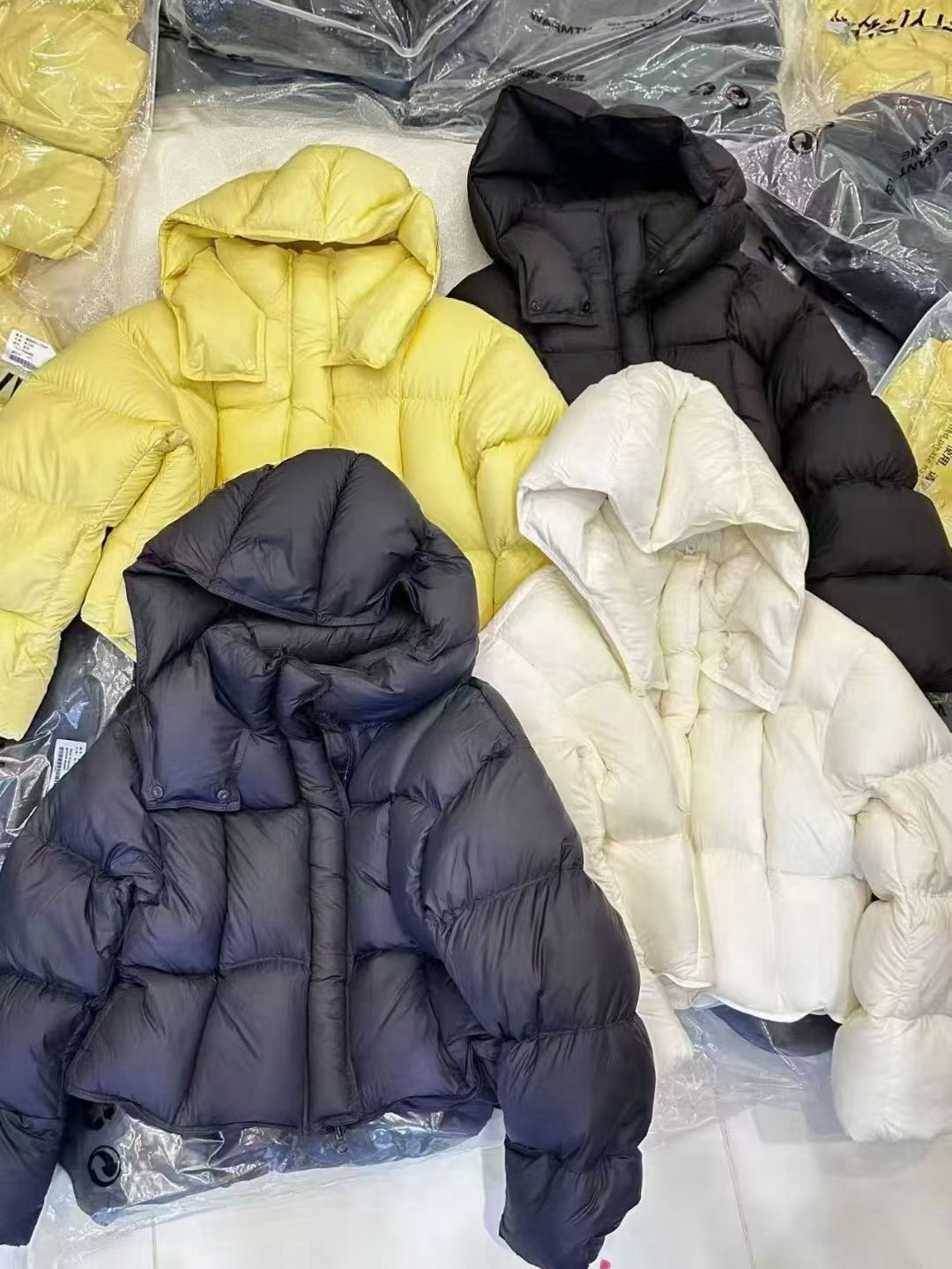 无胆防云朵泡芙95白鹅绒面包服外套加厚连帽羽绒服上衣秋冬新款女