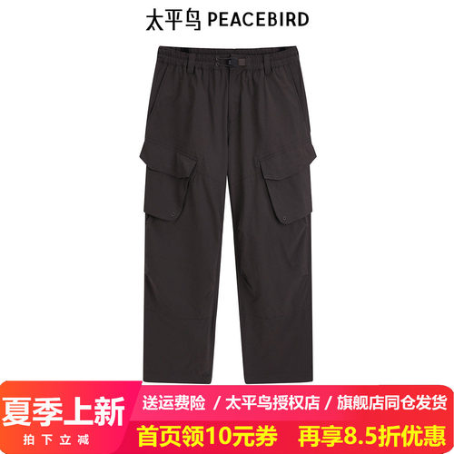 太平鸟男装防晒工装伞兵裤新款休闲裤B2GLE2A14