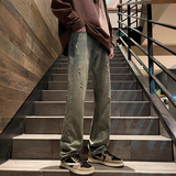 2024春季美式高街破洞牛仔裤男XZ405-K10-P70-控98，男装牛仔裤，星座405