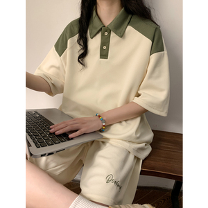 女装类目宽松夏季两件套短袖宽松运动套装XZ405-TZ88-p55图片