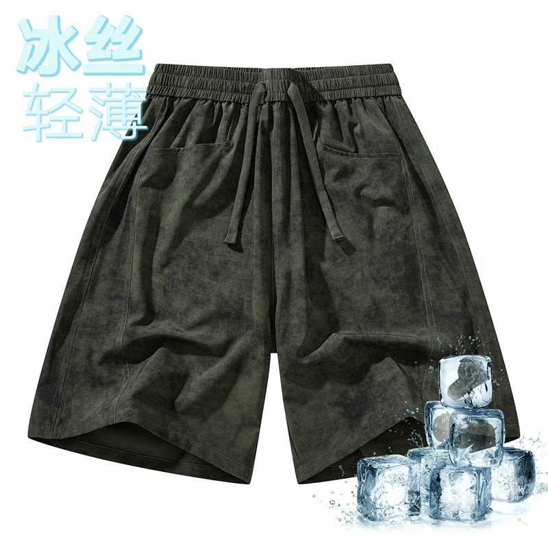夏季冰丝松紧男士短裤XZ405-K003-p40,男装休闲裤,星座405