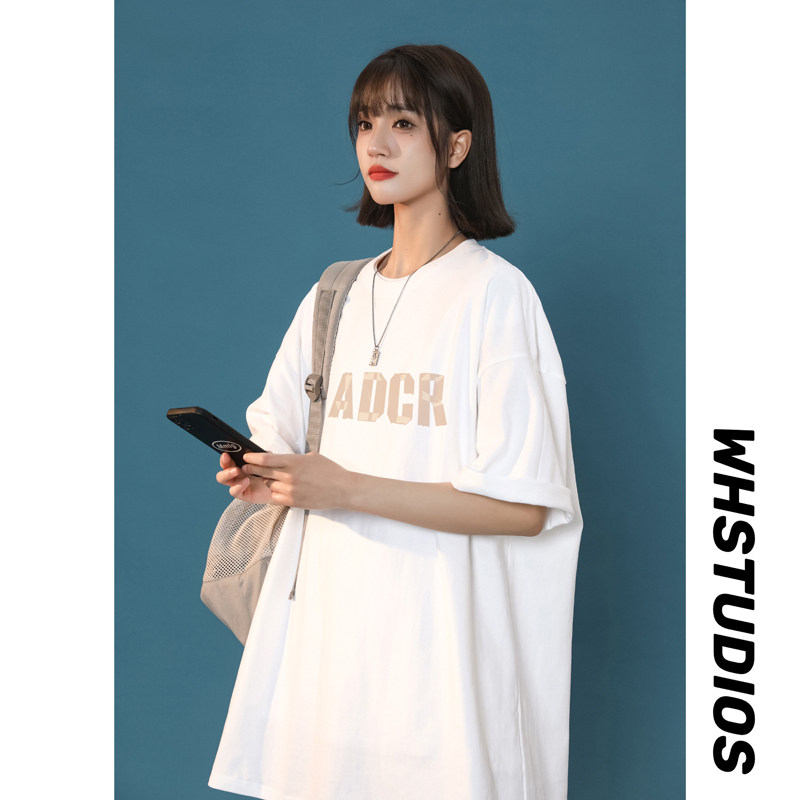 女装类目ins港风宽松夏女士t恤上衣短袖半袖XZ405-T18-P25，女装T恤，星座405