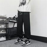 港风秋季新品大码松紧宽松休闲男卫裤XZ405-K1004-P50，男装休闲裤，星座405