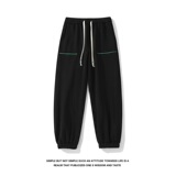 白底2024新款秋季男士宽松大码休闲卫裤XZ405-K1004-P50，男装休闲裤，星座405