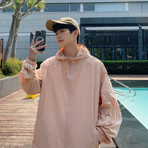潮流夏季防晒连帽薄款夹克防晒衣XZ405-FS01-P40图片