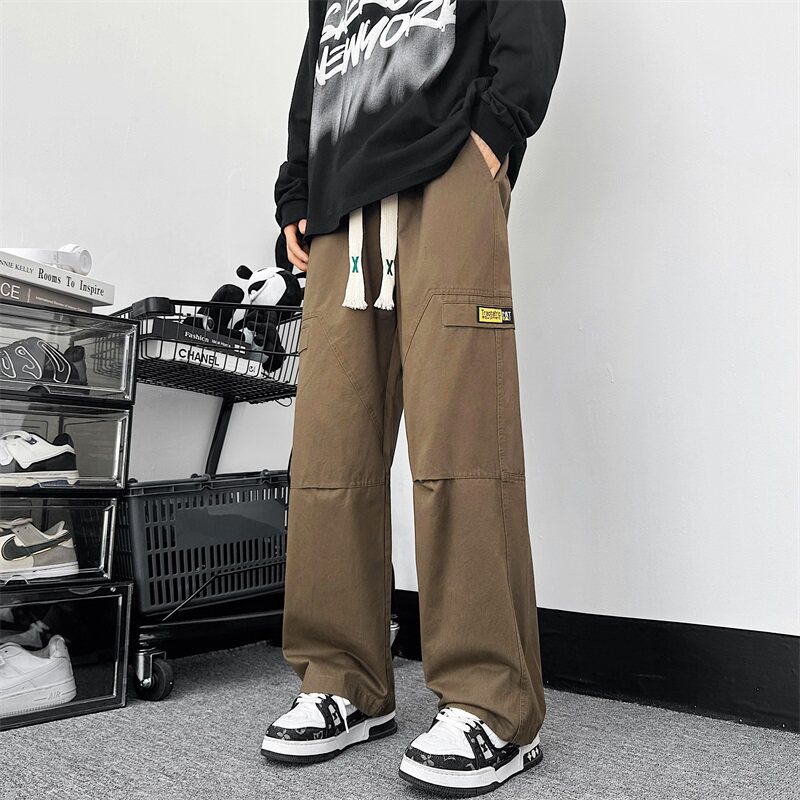 男士宽松大码直筒工装裤新品休闲男裤XZ405-K1007-P55,男装休闲裤,星座405