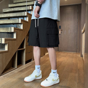 港风潮流工装夏季男士大码薄款短裤XZ405-K243-P35图片