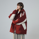中性风2024冬季潮流拼接保暖冲锋棉衣外套XZ405-Y14-P110，男装棉衣，星座405