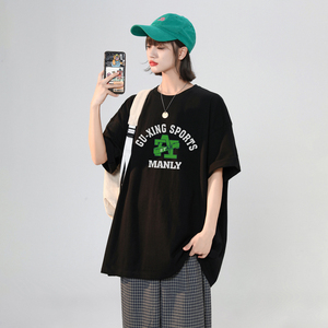 女装类目 潮流夏季宽松上衣t恤大码圆领半袖体恤XZ405-T25-P25图片