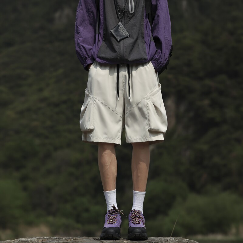 港风潮流宽松工装男士短裤XZ405-K007-p38图片