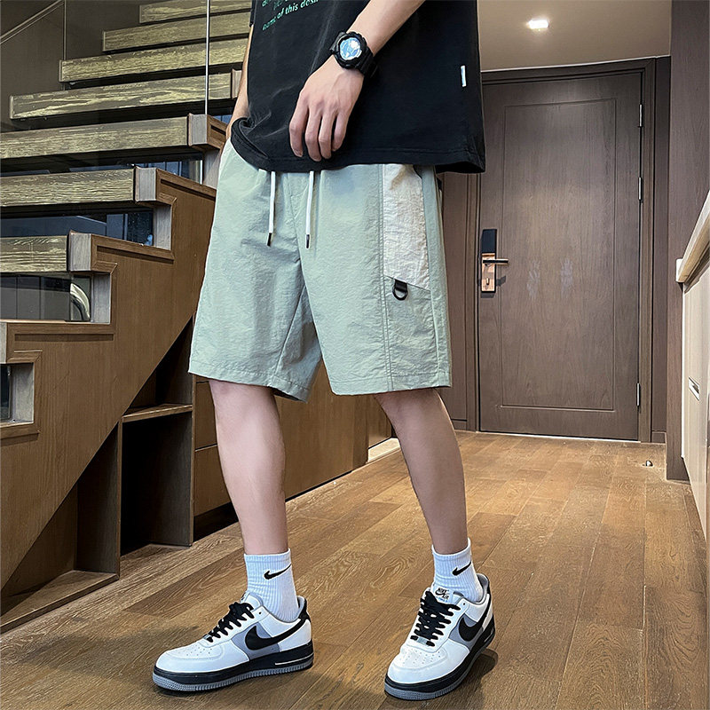 潮流夏季薄款拼接撞色大码男士短裤XZ405-K244-P35,男装休闲裤,星座405