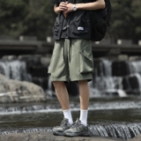 2025夏季男士工装短裤松紧大码五分裤XZ405-K007-p38，男装休闲裤，星座405