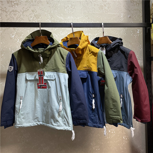 外贸儿童滑雪服上衣男童女童儿童保暖防风防水雪季初末户外冬卫衣