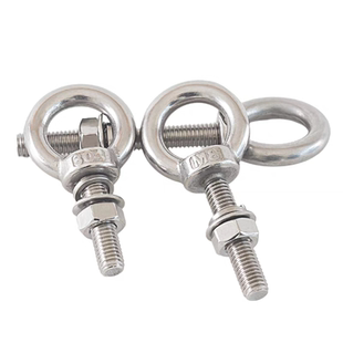 国标304不锈钢加长吊环螺丝螺母带圈起重套装组合带环螺栓穿墙杆