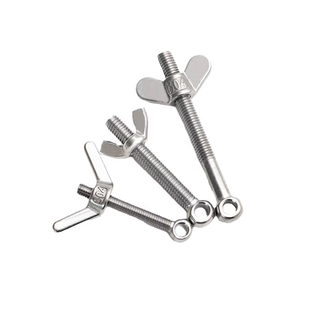 304不锈钢活节螺栓 鱼眼带孔活接螺丝M5M6M8M10M12MM 蝶形螺母套装