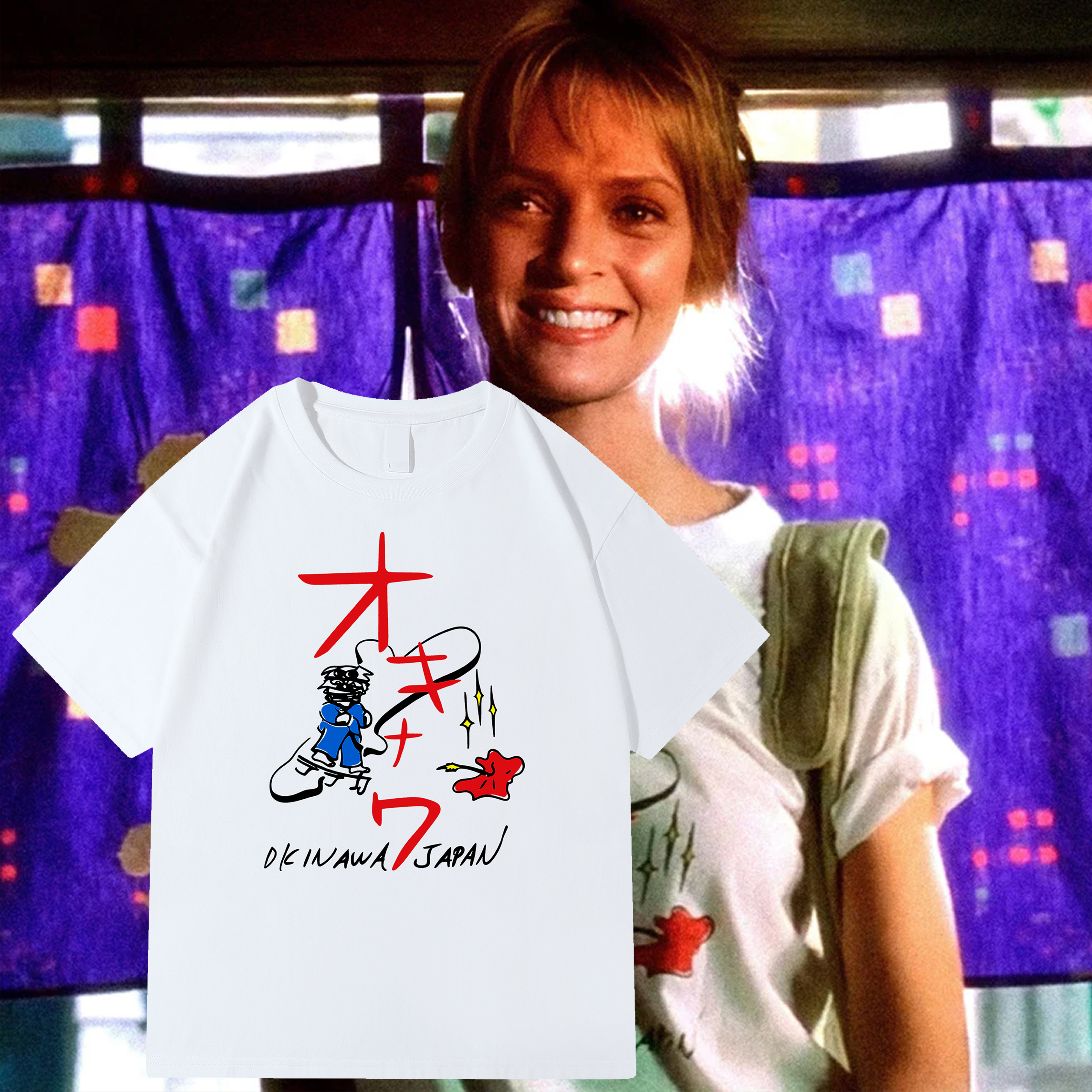 乌玛瑟曼同款KillBillT恤