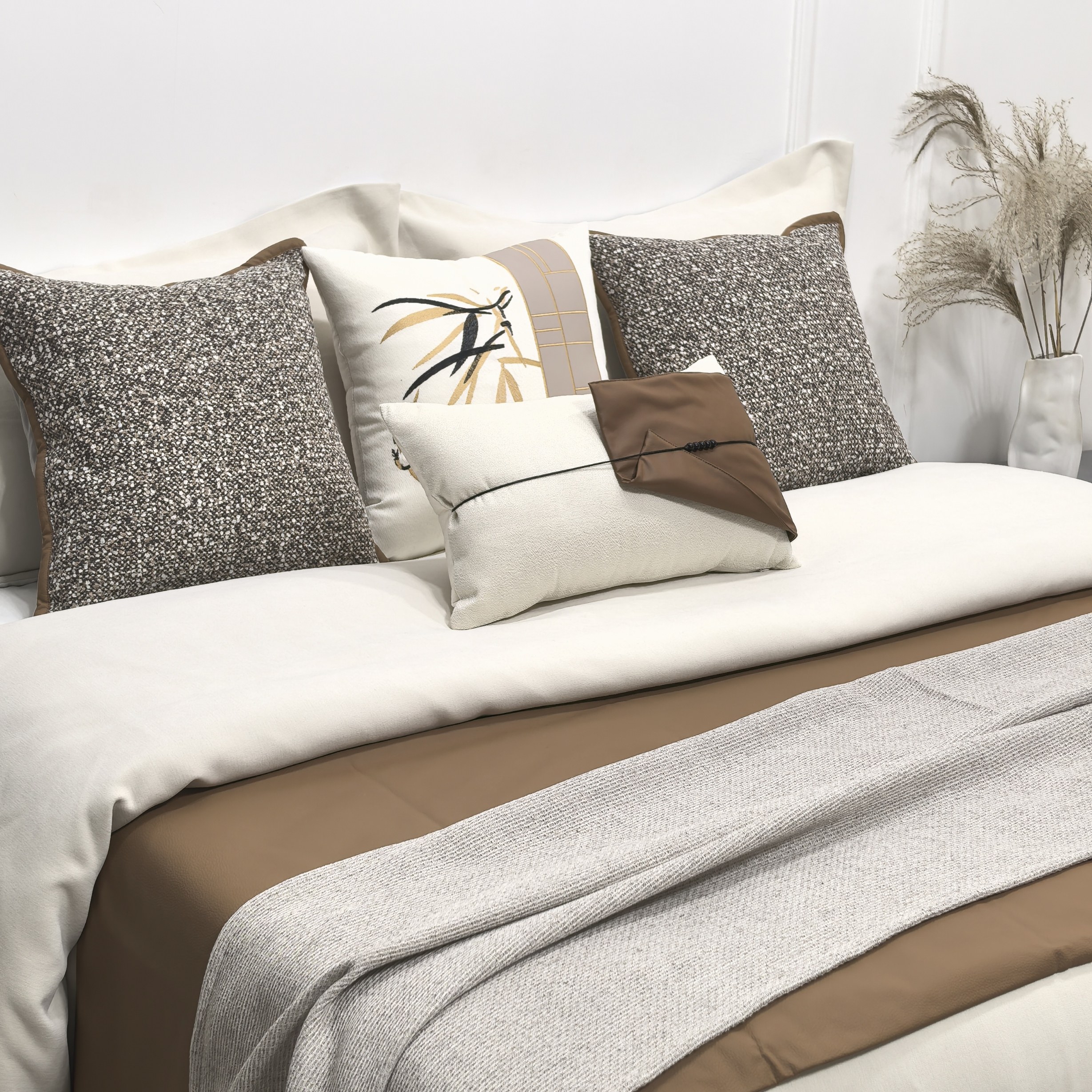 展厅样板间 家具配套床品 宋氏美学 中式百搭床上用品多件套,床上用品,床品套件/四件套/多件套,淘宝优惠券,粉丝福利购,淘宝优惠卷