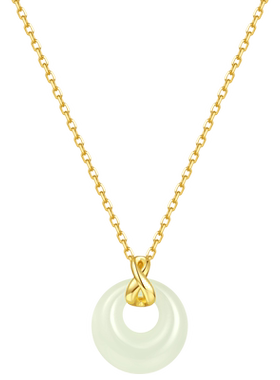 宫主和田玉银女项链生日礼物