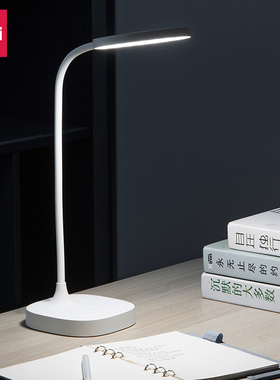 得力17861_LED台灯(1200mAH锂电池)(白色1台)无蓝光危害触控调节